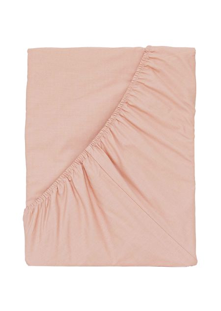 Fitted Sheet Powder Pink - 90x200cm - pink
