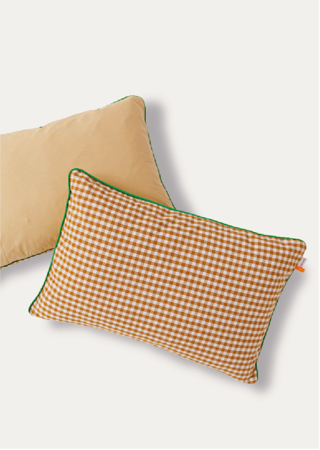 Pillow Checkered - green - 40x60cm