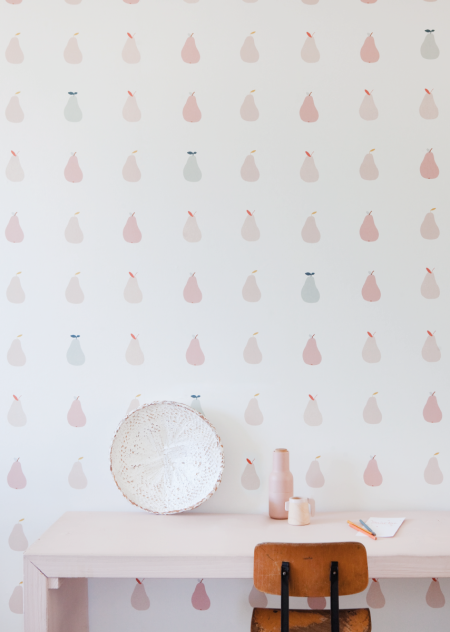 Wallpaper Pears Pink