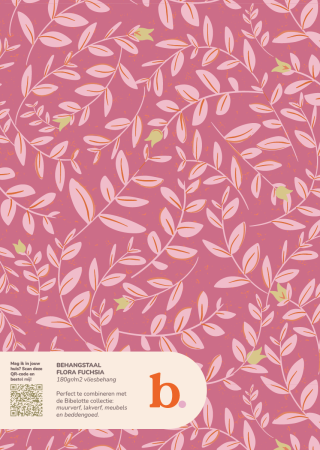Floral fuchsia Wallpaper sample