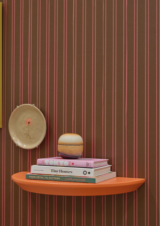 Striped Cocoa Wallpaper 