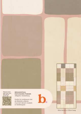 Patchwork powder wallpaper sample 