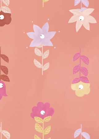 Bohemian Pink Wallpaper Sample