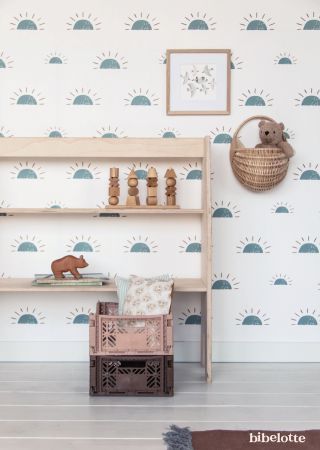 Dawn Denim Blue Wallpaper