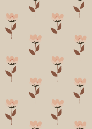 Retro flower pink wallpaper sample