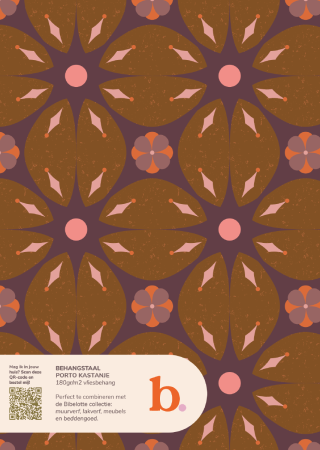 Porto chestnut Wallpaper sample