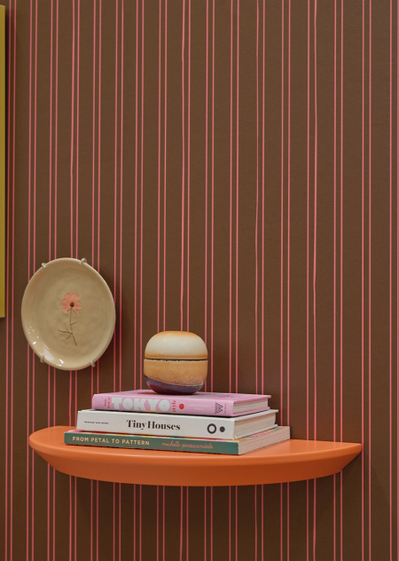 Striped Cocoa Wallpaper 