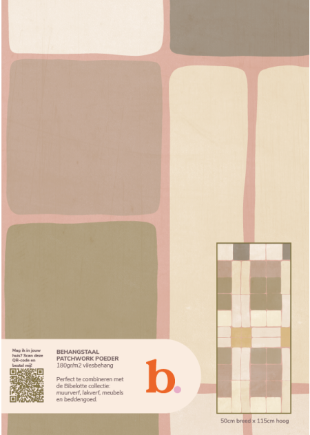 Patchwork powder wallpaper sample 
