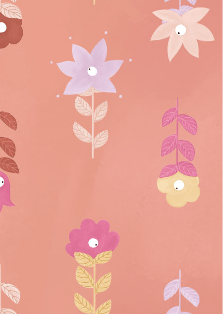 Bohemian Pink Wallpaper Sample