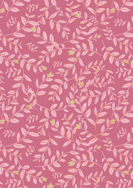 Floral Wallpaper fuchsia