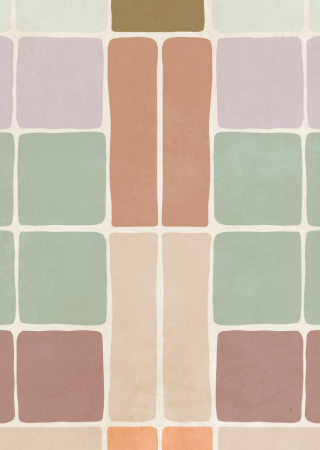 Patchwork Wallpaper blush