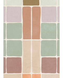 Patchwork Blush Wallpaper