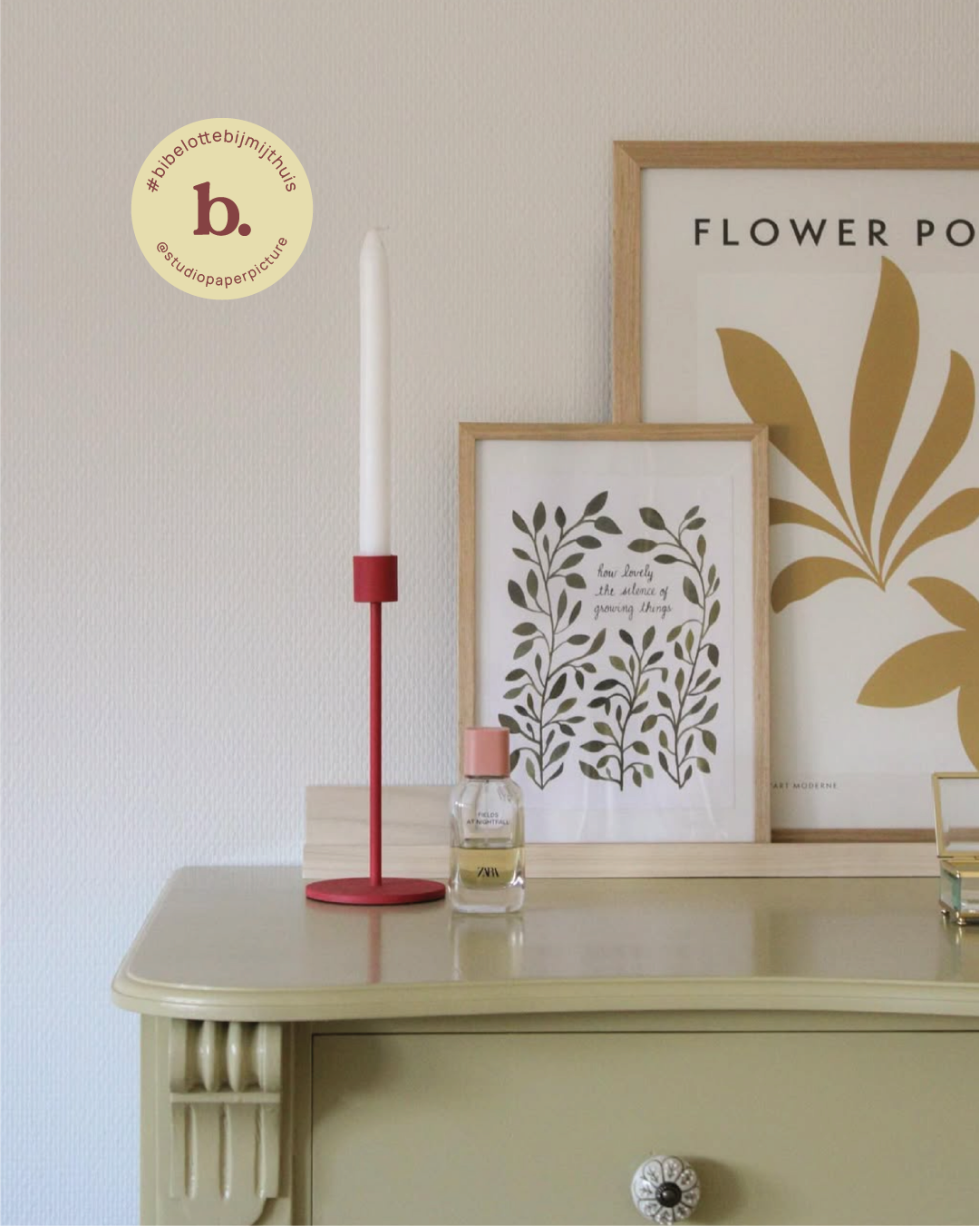 Muurverf Kokos en lakverf Pistache - @studiopaperpicture