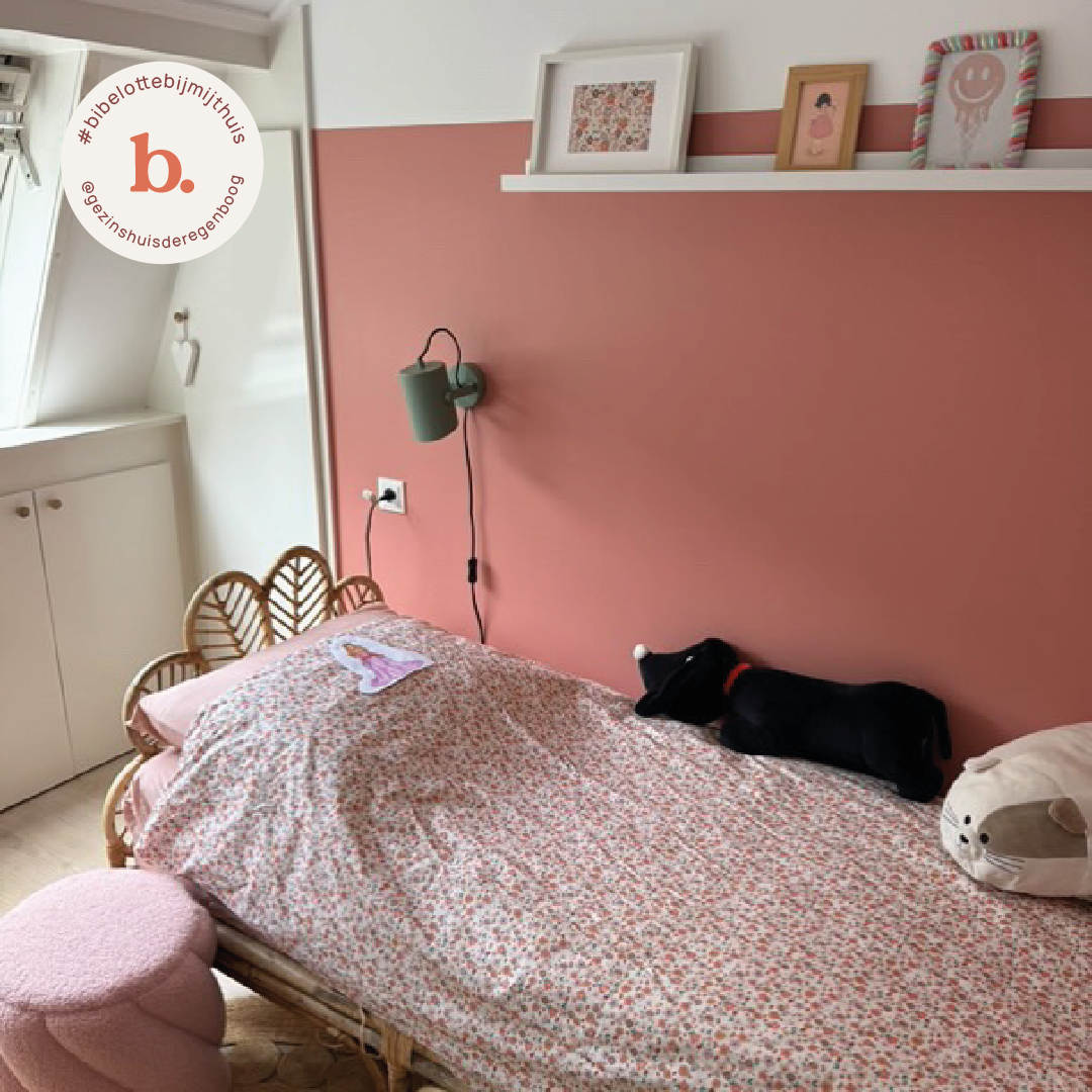 Bibelotte muurverf Framboos - @gezinshuisderegenboog